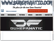 Tablet Screenshot of dunefanatic.com